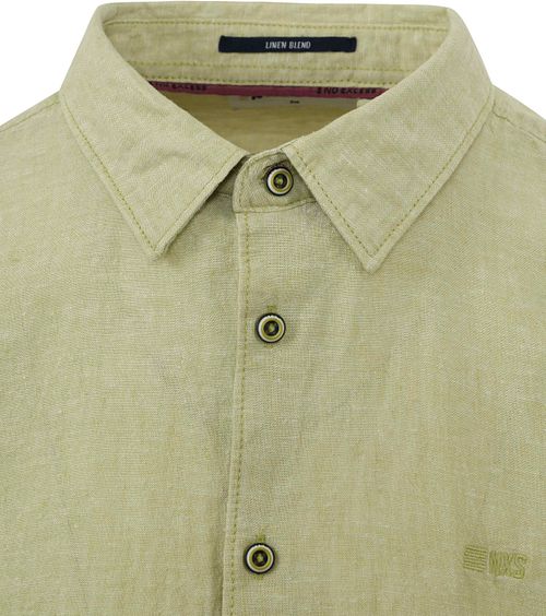 Camicia in lino No Excess verde Product / Detail