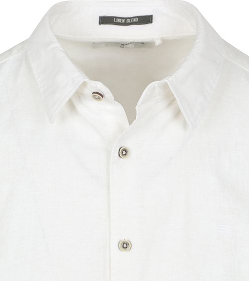 No Excess Kortærmet Skjorte i Linnedblanding Hvid Product / Detail
