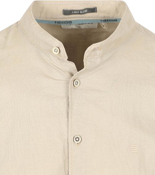 No Excess Overhemd Linnen Blend Beige Product / Detail