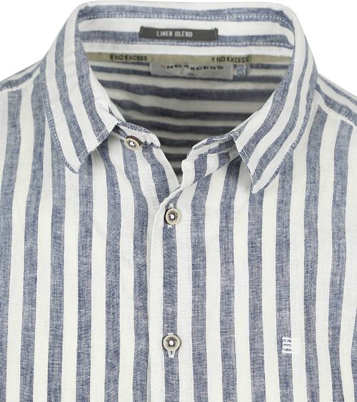 No Excess Overhemd Stripes Blauw Product / Detail