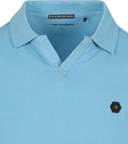 No Excess Polo Riva Solid Blå Product / Detail