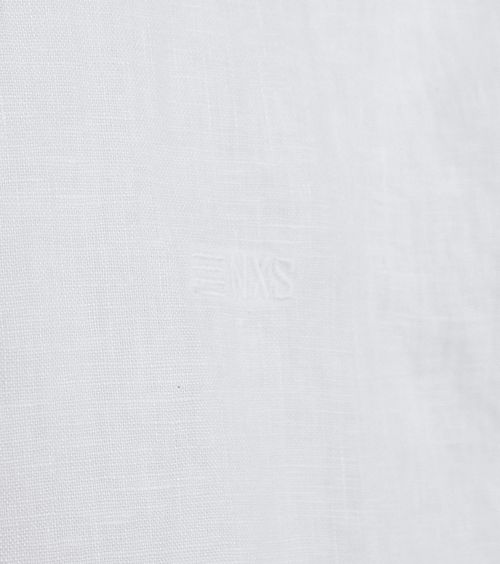No Excess Short Sleeve Chemise De Lin Blanche Product / Detail
