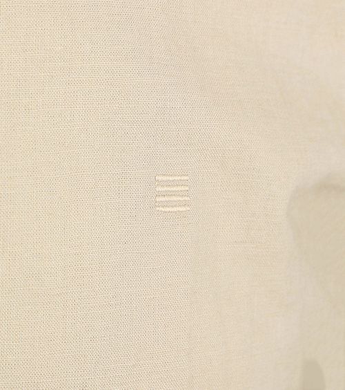 No Excess Skjorta i Lejnablandning Beige Product / Detail
