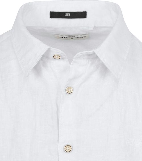 No Excess Kortærmet Hørskjorte Hvid Product / Detail