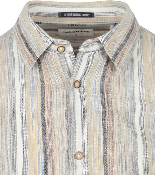 No Excess Skjorte Stribe Beige Product / Detail