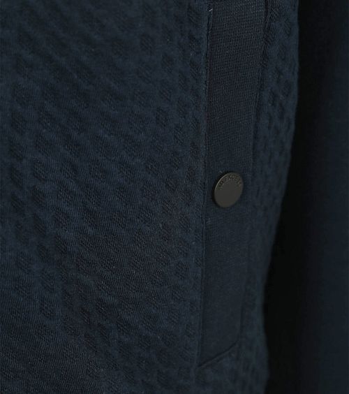 No Excess Vest Zipper Jacquard Navy Product / Detail