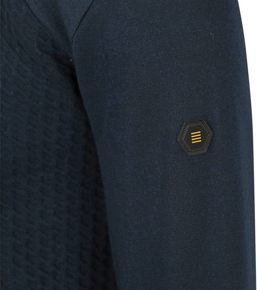 No Excess Weste Reißverschluss Jacquard Navy Product / Detail