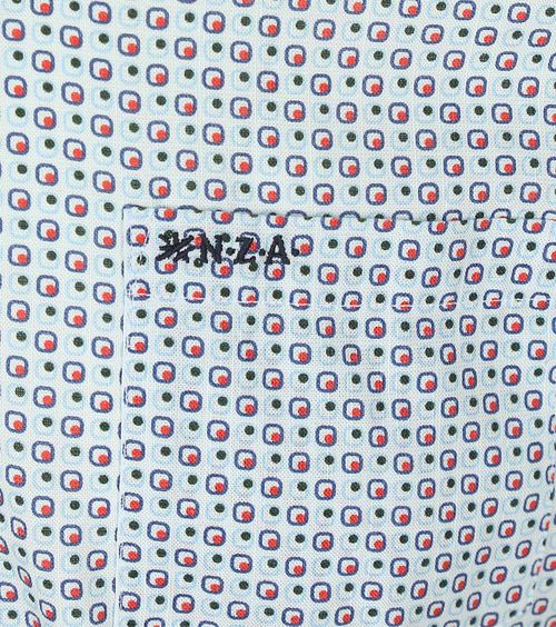 NZA Chemise Aidan Print Bleu Product / Detail