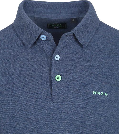 NZA Longsleeve Polo Marshall Dusk Navy Product / Detail