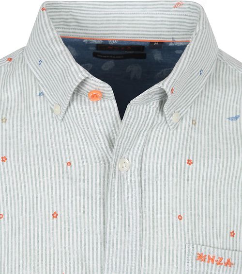 NZA Skjorte Emerson Linen Blend Grøn Product / Detail