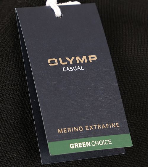 Olymp Casual sweter z wełny w kolorze granatowym Product / Detail