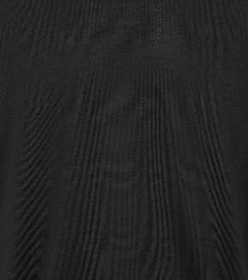 Jersey de lana con cuello redondo de OLYMP en negro Product / Detail