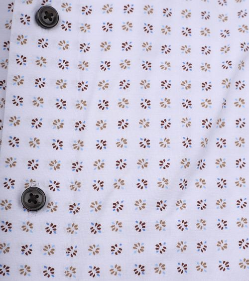 Olymp Luxor Overhemd Print Wit Product / Detail