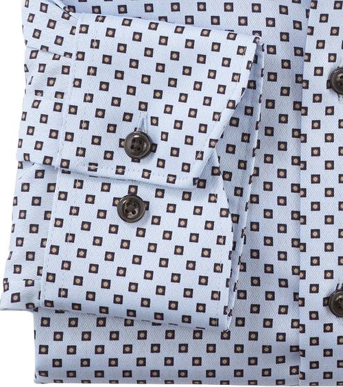 OLYMP Luxor Overhemd Print Lichtblauw Product / Detail