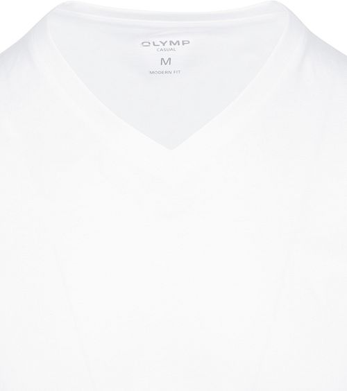 OLYMP T-shirt med V-ringning 2-pack Model / Voorkant