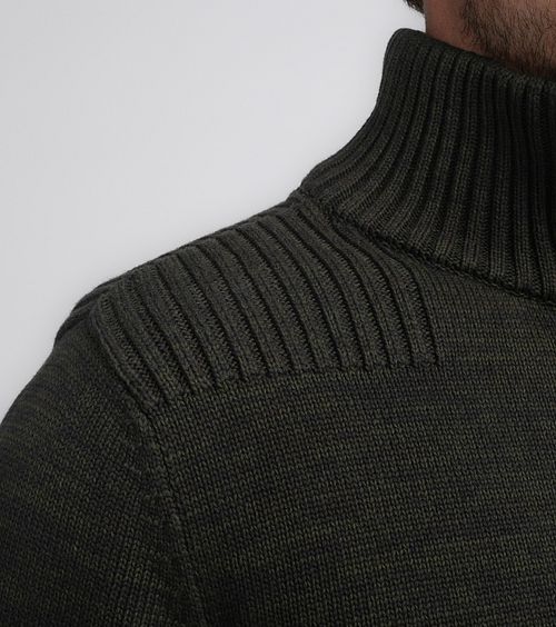 Petrol Strickjacke Elim Dunkelgrün Model / Detail