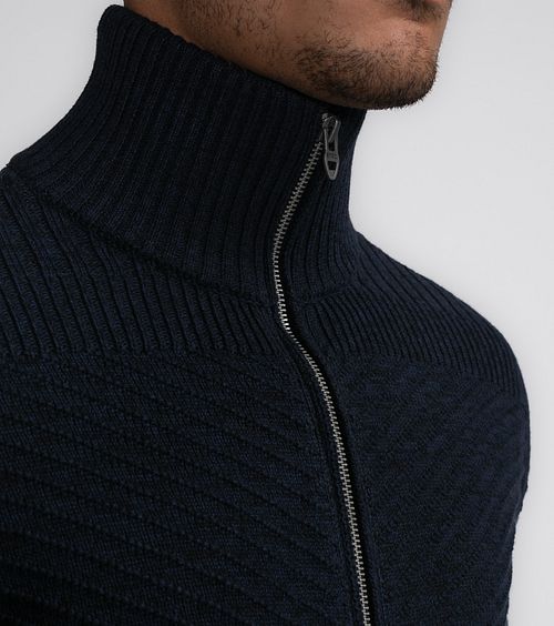 Petrol Kabelvest Nunam Navy Model / Detail