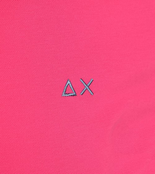 Sun68 Poloshirt Small Stripe Collar Rosa Product / Detail