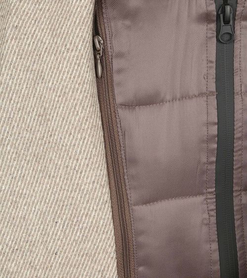 Płaszcz Suitable z wełny w splocie twill, piaskowy Product / Detail