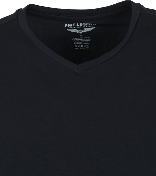 PME Legend Basic T-Shirt 2-Pack con scollo a V nero Product / Detail