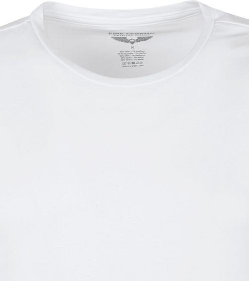 PME Legend Basic T-Shirt 2-Pack de cuello redondo en blanco Product / Detail