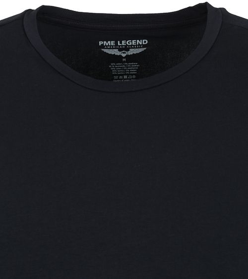 PME Legend Basic T-Shirt 2-Pack z okrągłym dekoltem, czarny Product / Detail
