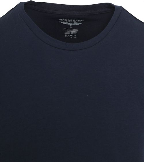 PME Legend Basic T-Shirt 2-Pack z okrągłym dekoltem w kolorze navy Product / Detail