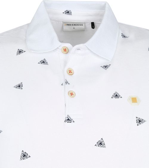 Polo No Excess con estampado blanco Product / Detail