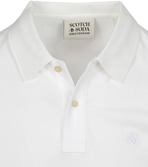 Polo piqué Core de Scotch And Soda en blanco Product / Detail