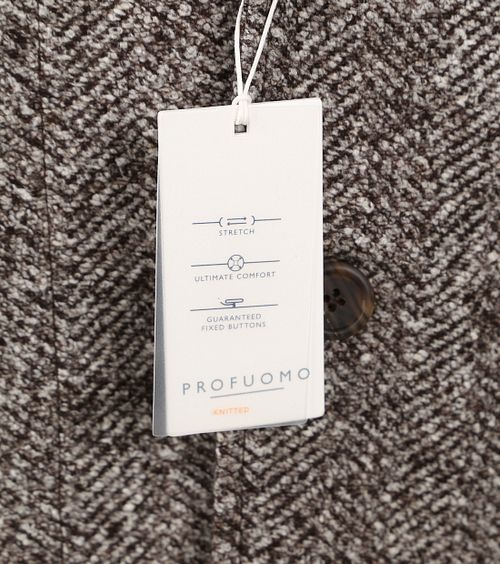 Profuomo Blazer i uld i brunmelange Product / Detail