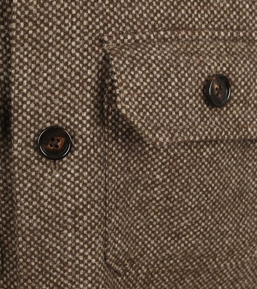 Profuomo Surchemise Textured Laine Marron Product / Detail