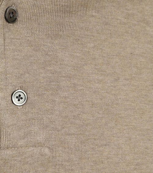 Profuomo Longsleeve Polo Shirt Luxury Basic Beige Product / Detail