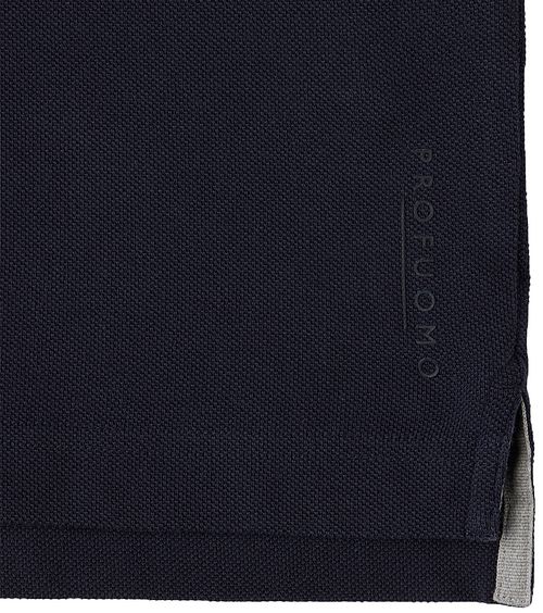 Profuomo Piqué Poloshirt Marine Product / Detail