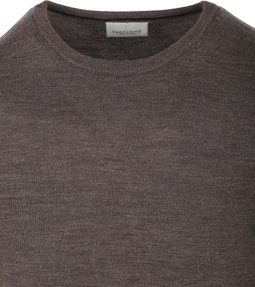 Profuomo Pullover Merino Taupe Product / Detail