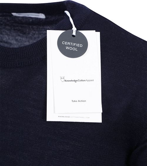 Pullover KnowledgeCotton Apparel in lana navy Product / Detail
