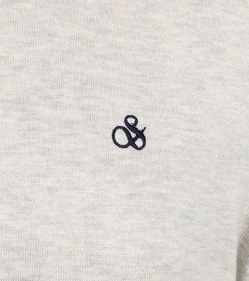 Pullover Scotch and Soda bianco melange osso Product / Detail