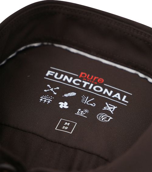 Pure The Functional Shirt Mørkebrun Product / Detail