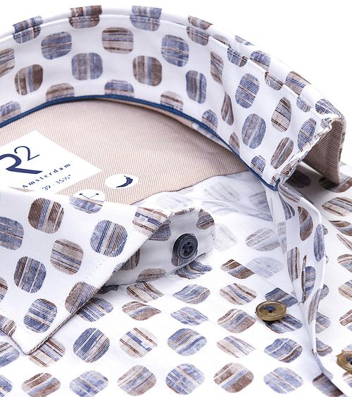 R2 Skjorte med Print i Blå Product / Detail