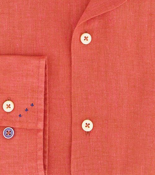 R2 Linnen Hemd Oranje Product / Detail