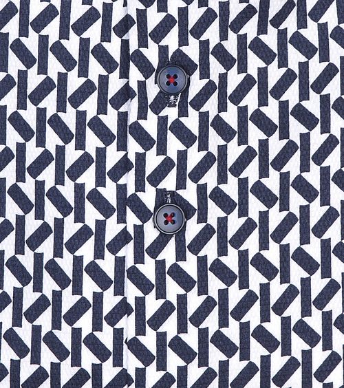 R2 Overhemd Print Navy Product / Detail