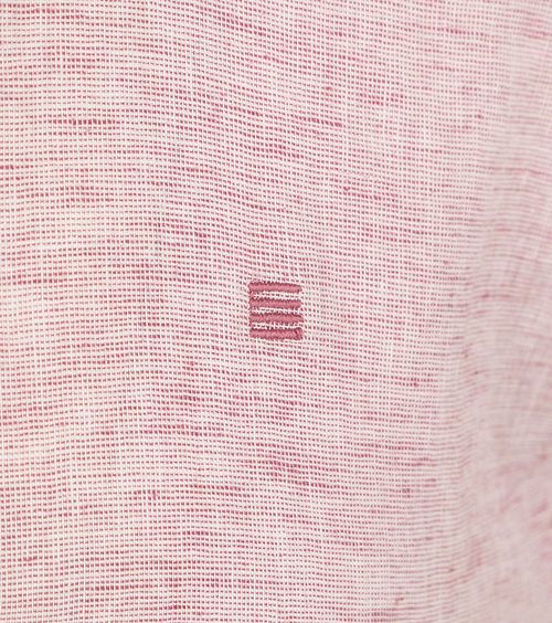 No Excess Kortermet Skjorte i Linblanding i Rosa Product / Detail