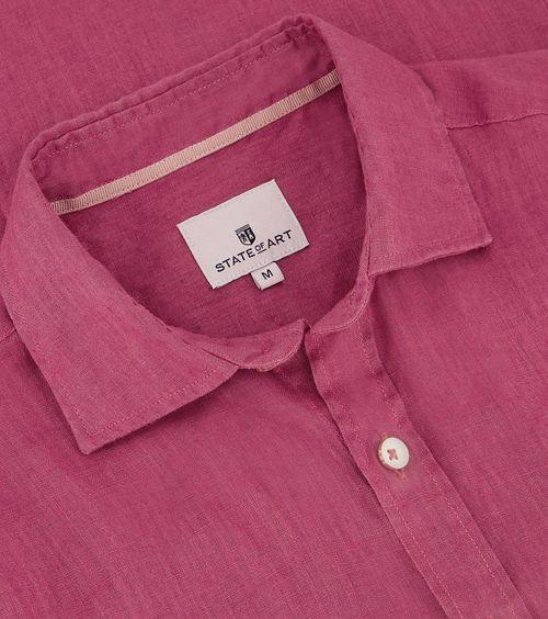 State of Art Chemise De Lin Rouge Cerise Product / Detail