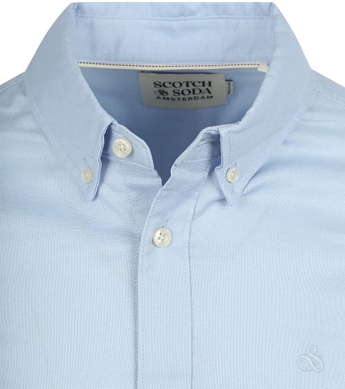 Scotch and Soda Core Oxford Hemd Lichtblauw Product / Detail