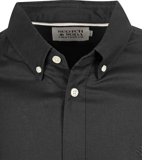 Scotch and Soda Core Oxford Overhemd Zwart Product / Detail