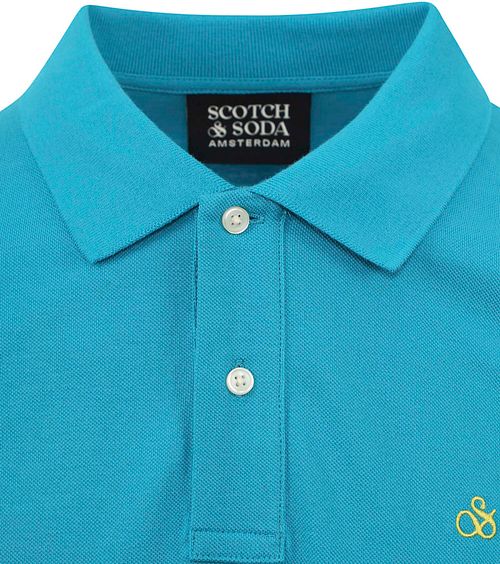 Scotch and Soda Pique Polo Turkis Product / Detail