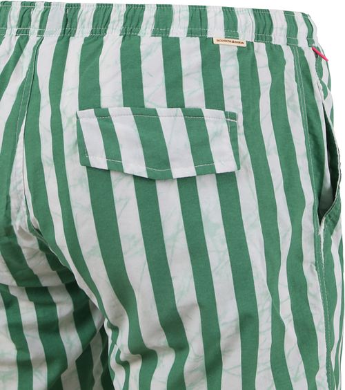 Scotch & Soda Short de Bain Rayures Vert Product / Detail