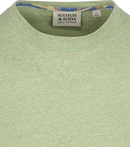 Scotch And Soda T-shirt Meleret Grøn Product / Detail