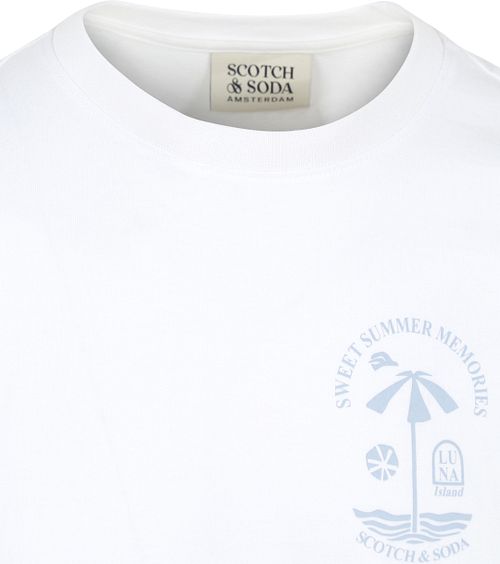 Scotch And Soda T-Shirt z logo w kolorze białym Product / Detail