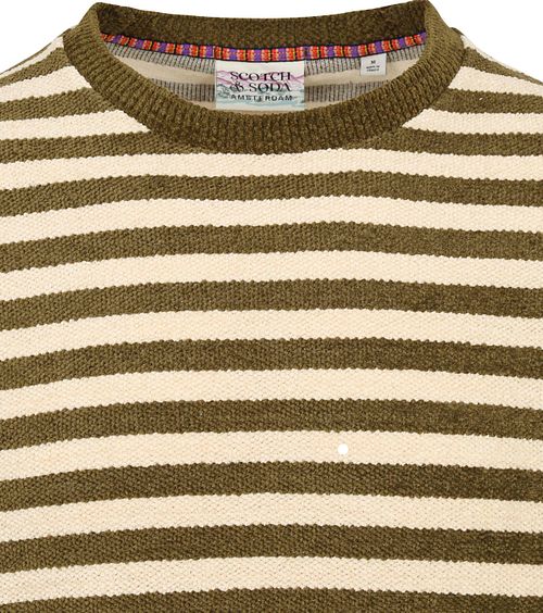 Scotch and Soda Sweater Donkergroen Product / Detail