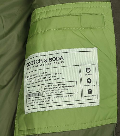 Scotch and Soda Vattenavvisande Jacka Mörkgrön Product / Detail